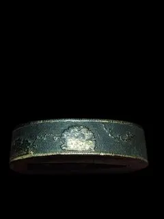 縁金具　赤銅魚子製　雪輪紋様の図