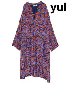 ヤエカ NOTTINGHAM コットンワンピース オレンジ 花柄 リバティ - メルカリ