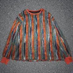 00s unknown COOGI風 3Dニット 総柄 カラフル メンズ XL