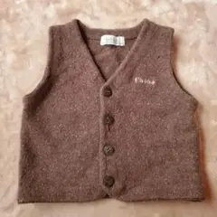 f'bébé ブラウン ベビーベスト90