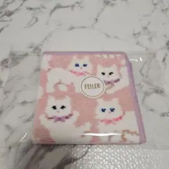 【新品未使用】フェイラー　FEILER モフモフネコチャン　タオルハンカチ