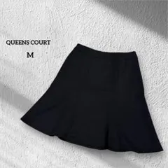 퀸즈 코트 플레어 스커트 オフィス フォーマル M