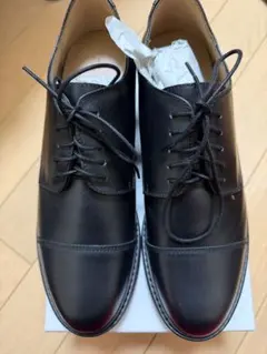 【WYM LIDNM】LEATHER PLAIN DERBY SHOES ／XL