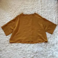 イッツインターナショナル レディース 五分袖Tシャツ M きつね色 フランドル