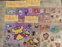 サンリオ　いちご新聞　付録　シール5枚(全種)セット