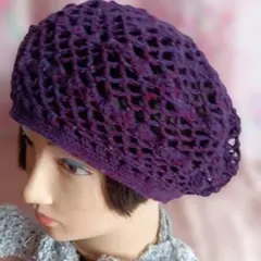 手編みサマーベレー帽子