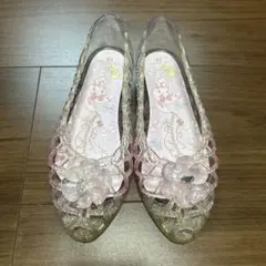 サンリオ　キッズ　ラメ　サンダル　クリアシューズ　ぼんぼんりぼん　19cmのサムネイル