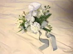 造花　ウェディングブーケ・ブートニアセット　アンスリウム