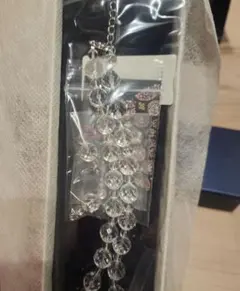 水晶デザイン ネックレス ピアス セット
