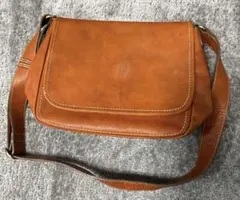 LANCEL ランセル 本革 ショルダーバッグ ブラウン シミあり／大容量