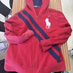 Polo Ralph Lauren レッド パーカー y2k ビックポニー