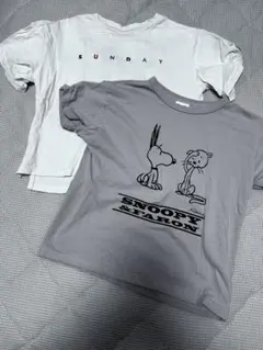 【Ｆ.Ｏ.ＫＩＤＳ】スヌーピー Tシャツ　二枚セット　110
