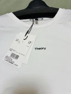 新品　Theory ホワイト レディース半袖Tシャツ Lサイズのサムネイル