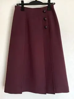 新品　ANAYI アナイ　ライトダブルクロス　タックスカート