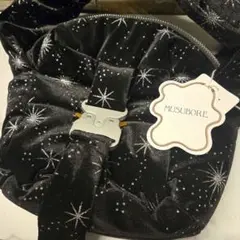 新品　musubore puffy buckle bag　バックルバッグ　黒