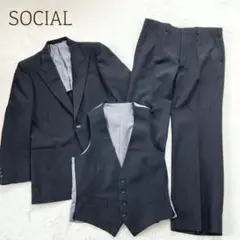 スーツ3点セット　ビジネス　オフィス　テーラードジャケット　ベスト　パンツ