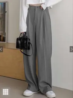 ワイドパンツ スラックス