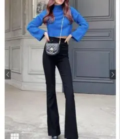 GRL グレイル ストレッチフレアパンツ 【CU34】