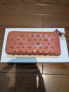 【底値】JIMMY CHOO 長財布 スタースタッズ ピンクのサムネイル