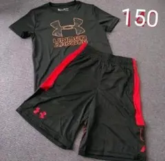 新品！アンダーアーマー 150 Tシャツ ハーフパンツ 上下セット150