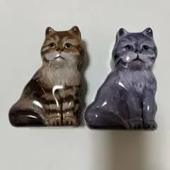 猫型 空き缶 2個セット
