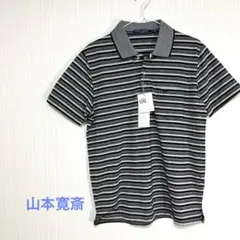 KANSAI YAMAMOTO M ポロシャツ ブラック/ホワイトストライプのサムネイル