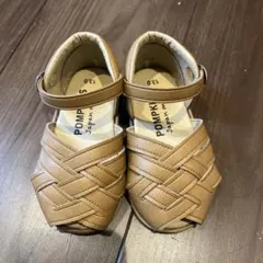POMPKINS ブラウン サンダル 13cm