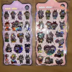 ホログラムLABUBUキャラクターシール2シートセット