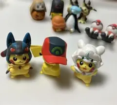 メガポンチョを着たピカチュウ　フィギュアセット フィギュアコレクション メガポンチョを着たピカチュウ