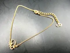 B　美品 クリスチャンディオール　CDロゴブレスレット　ゴールド