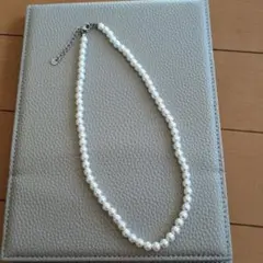 ホワイトパールネックレス アジャスター付き