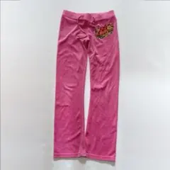 ジューシークチュールJUICY COUTURE ベロアジャージパンツ ピンク