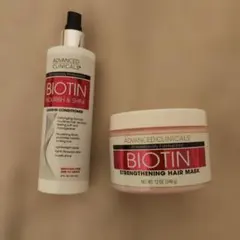 iherb ビオチン 洗い流さないコンディショナー237・ヘアマスク340セットのサムネイル