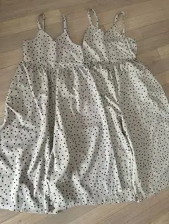 GU 水玉模様オーバーオール 150、140