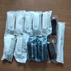 携帯用折りたたみ式 ヘアブラシ 12個セット ホワイト ブラック