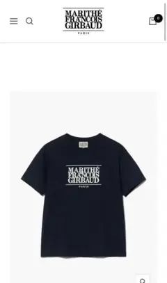 MARITHE FRANCOIS GIRBAUDクラシックロゴTシャツ ネイビーのサムネイル