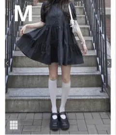 GRL ティアード ワンピース M