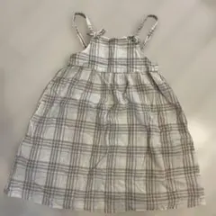 チェック柄 ノースリーブワンピース 110cm