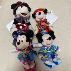 ミッキー・ミニー ぬいぐるみバッジ 4体セット