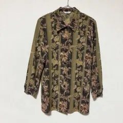 REPORTER✨良品　アンサンブル　シャツ　ブラウス　レトロ　ペイズリー柄