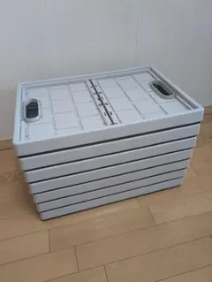 値下げ】ナフコ カバコ 6個セット水色3個ブルーグレー3個フタ付き収納