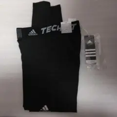 アディダス テックフィット　ロングタイツブラック