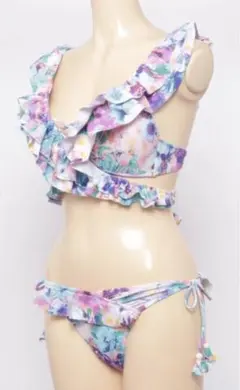 花柄 ビキニ 水着 9号　美品