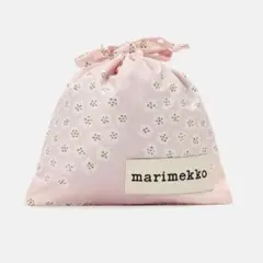新品 マリメッコ プケッティ ポーチ 巾着 限定商品 ピンク 22×22cmのサムネイル