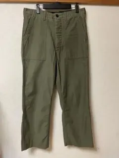 ENGINEERED GARMENTS ワークパンツ オリーブグリーン - メルカリ