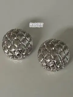 MONET モネ メタルボール クリップ イヤリング