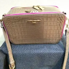 Modaprincipe ショルダーバッグ　グレー 　型押し