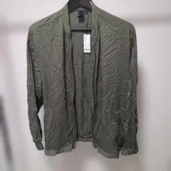 新品 LAKOLE レーヨン MA-1 フライトジャケット M オリーブ ラコレ