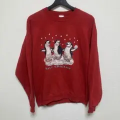 90s JERZEES ジャージーズペンギン トレーナー Lサイズ 古着のサムネイル