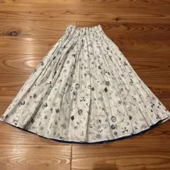 LIBERTY フレアスカート 総柄 ウエストゴムのサムネイル
